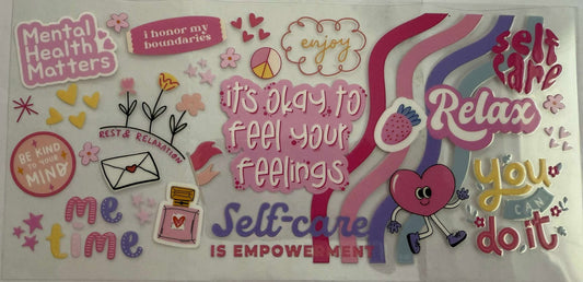 16oz UV DTF wrap Affirmations 4