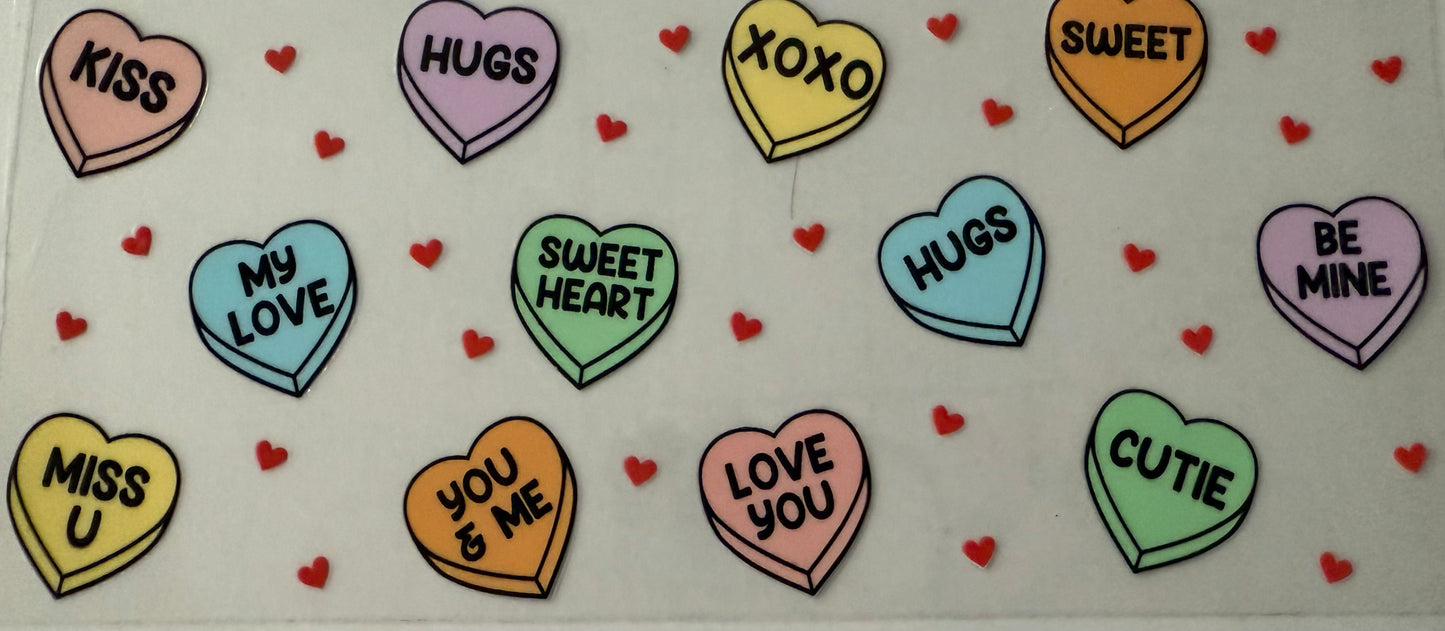 16oz UV DTF wrap heart lolly