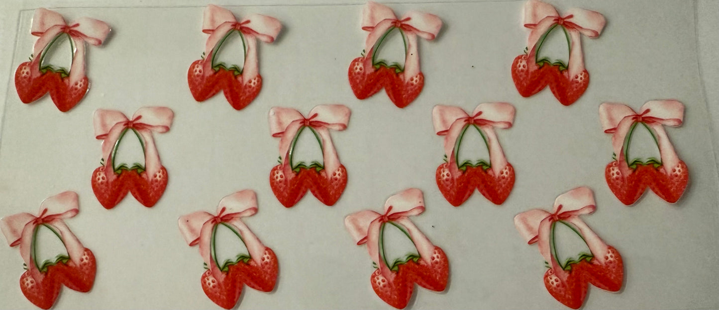 16oz UV DTF wrap Cherry bow