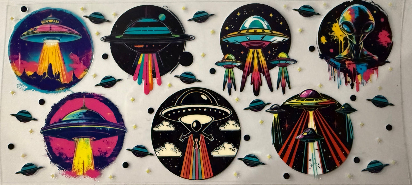 16oz UV DTF wrap spaceship