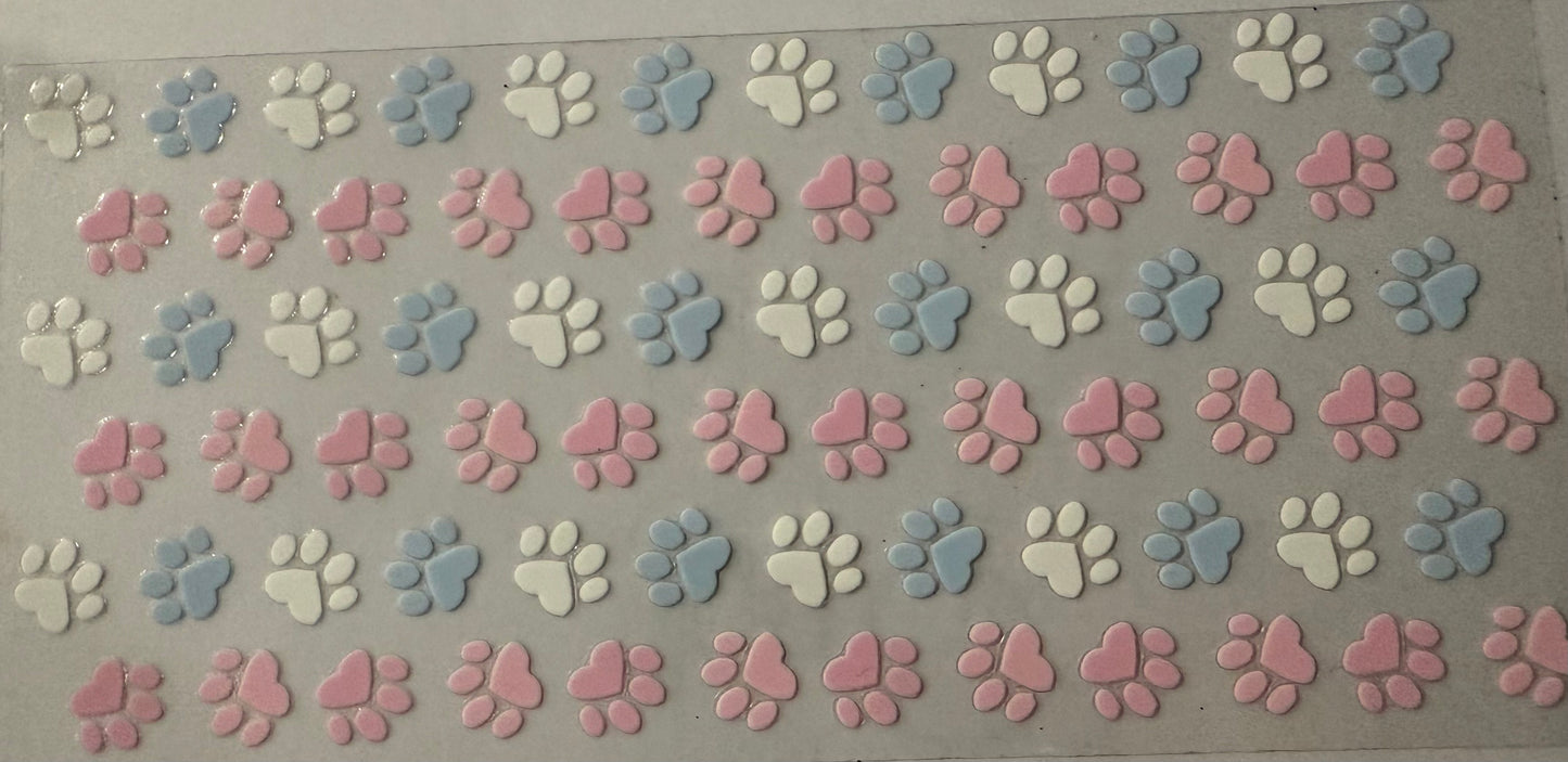 16oz UV DTF wrap Pawprints