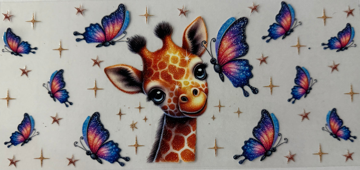 16oz UV DTF wrap Giraffe