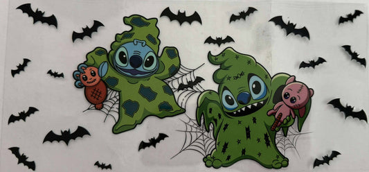 16oz UV DTF wrap Stitch Halloween
