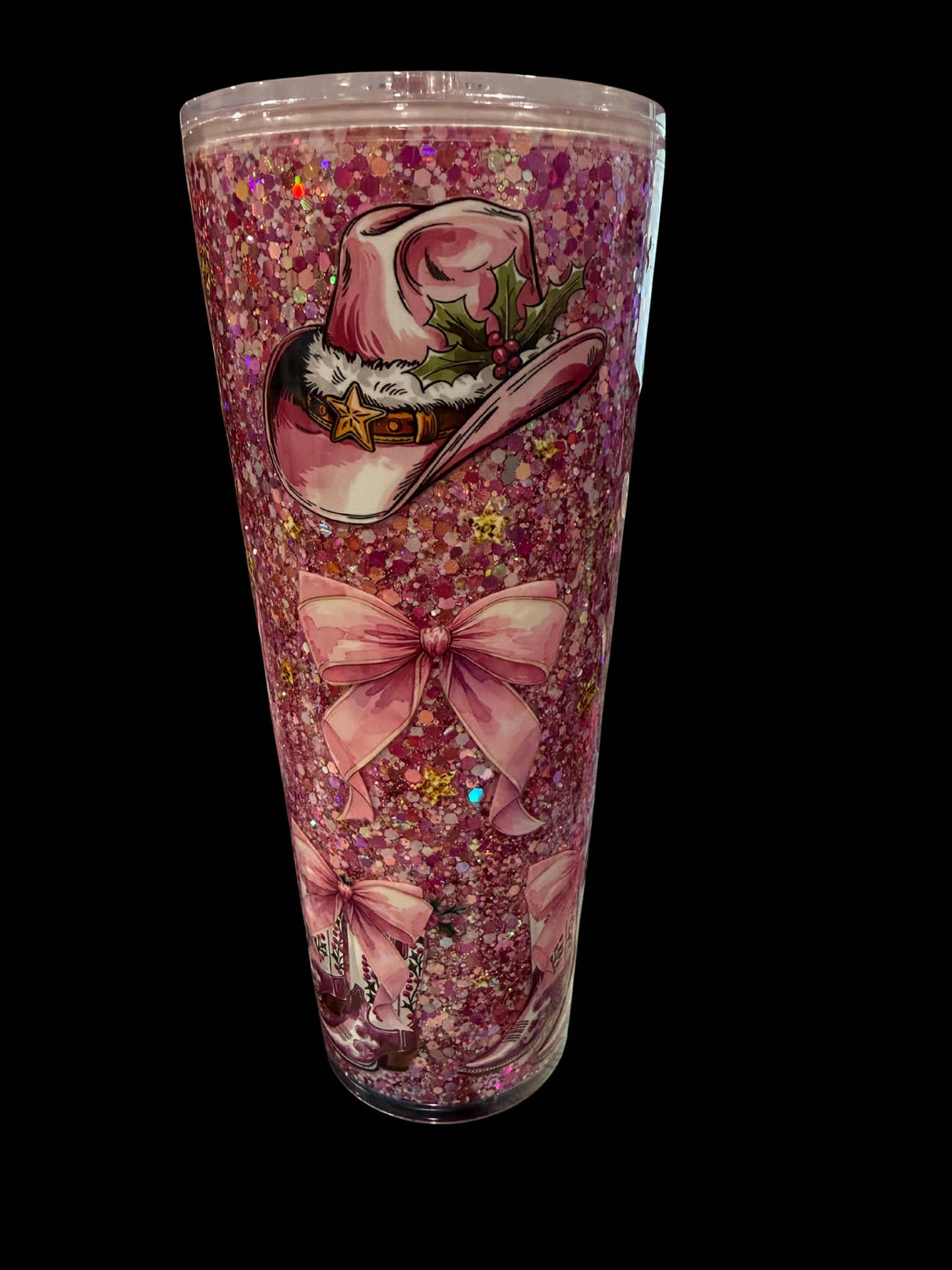 24oz Premade Snowglobe- Country Boots