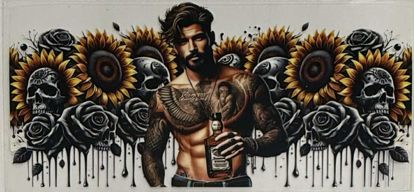 16oz UV DTF Wrap Tattoo Girls NQ 17