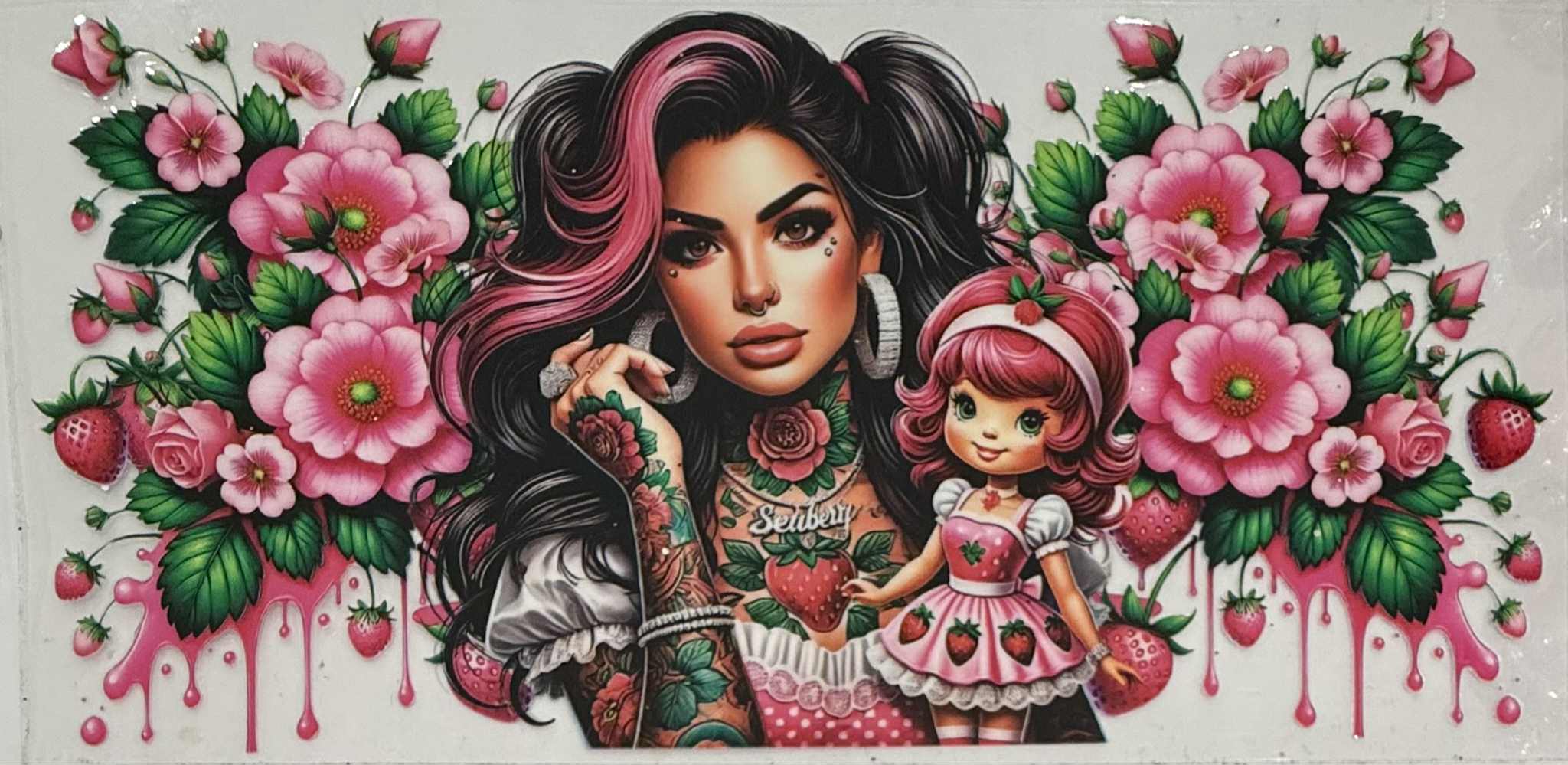 16oz UV DTF Wrap Tattoo Girls NQ 3