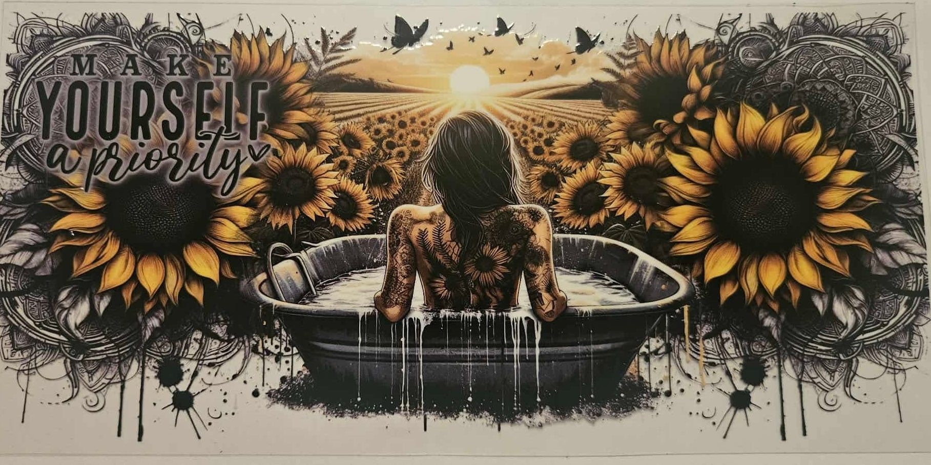 16oz UV DTF Wrap Tattoo Girls Quotes 11