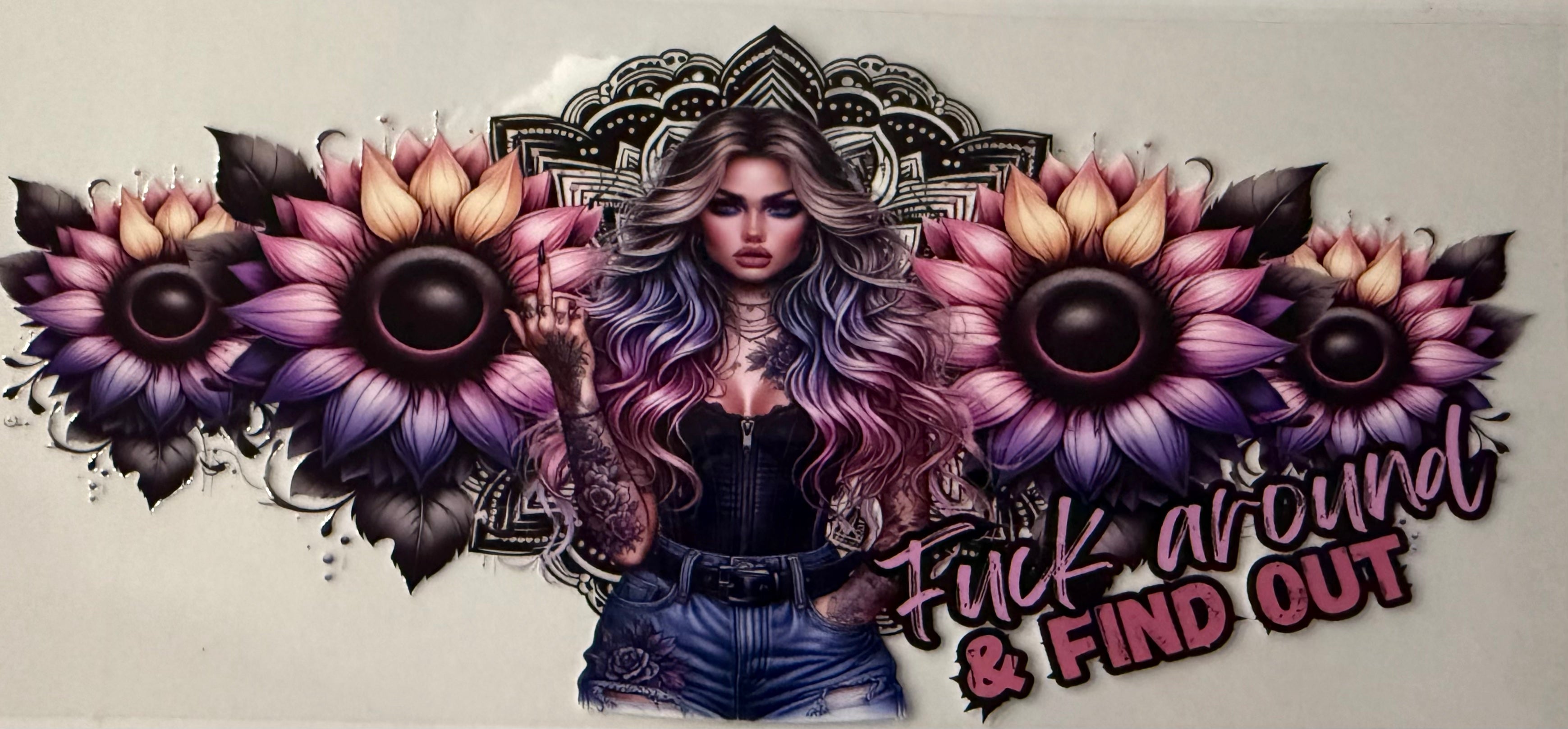 16oz UV DTF Wrap Tattoo Girls Quotes 14