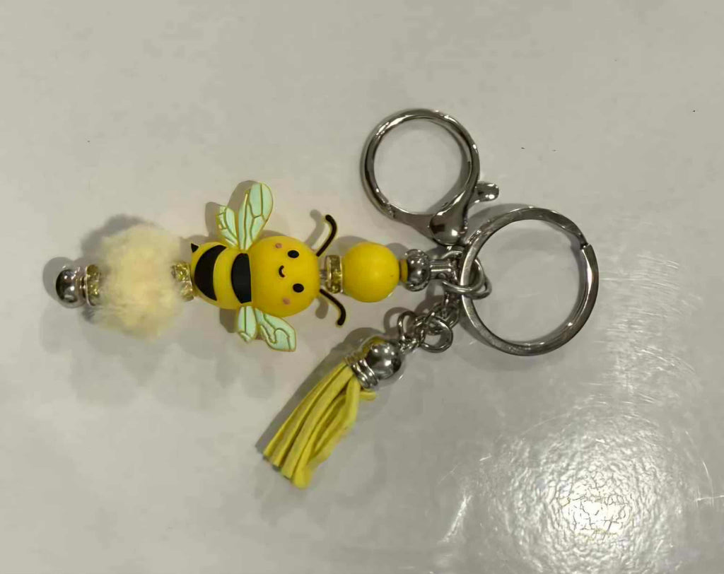 Stainless steel Beaded Keyrings