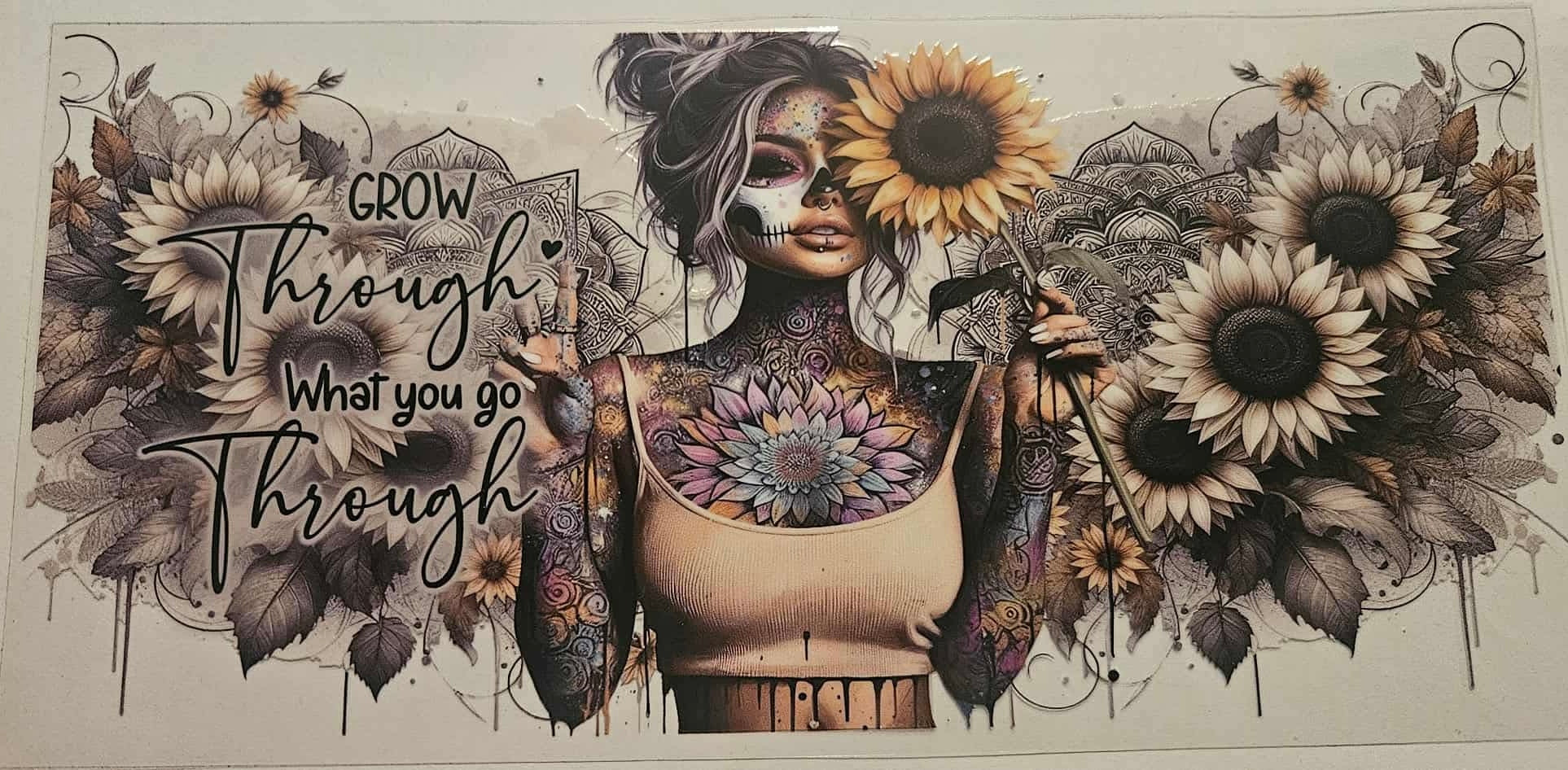 16oz UV DTF Wrap Tattoo Girls Quotes 3