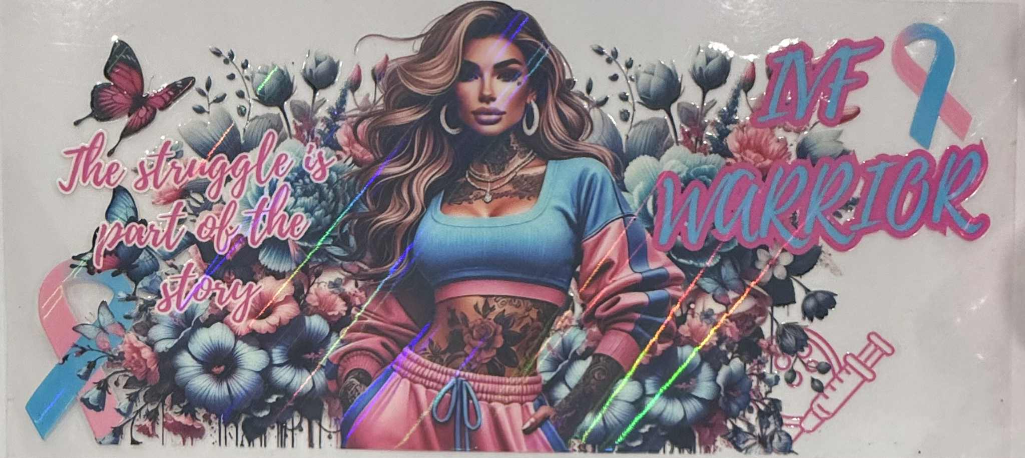 16oz UV DTF Wrap Tattoo Girls Quotes 34