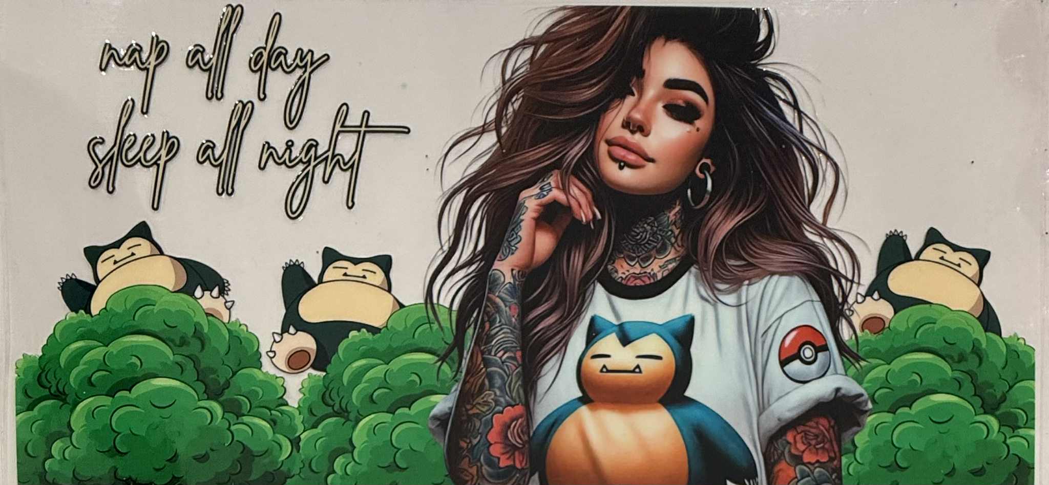 16oz UV DTF Wrap Tattoo Girls Quotes 37