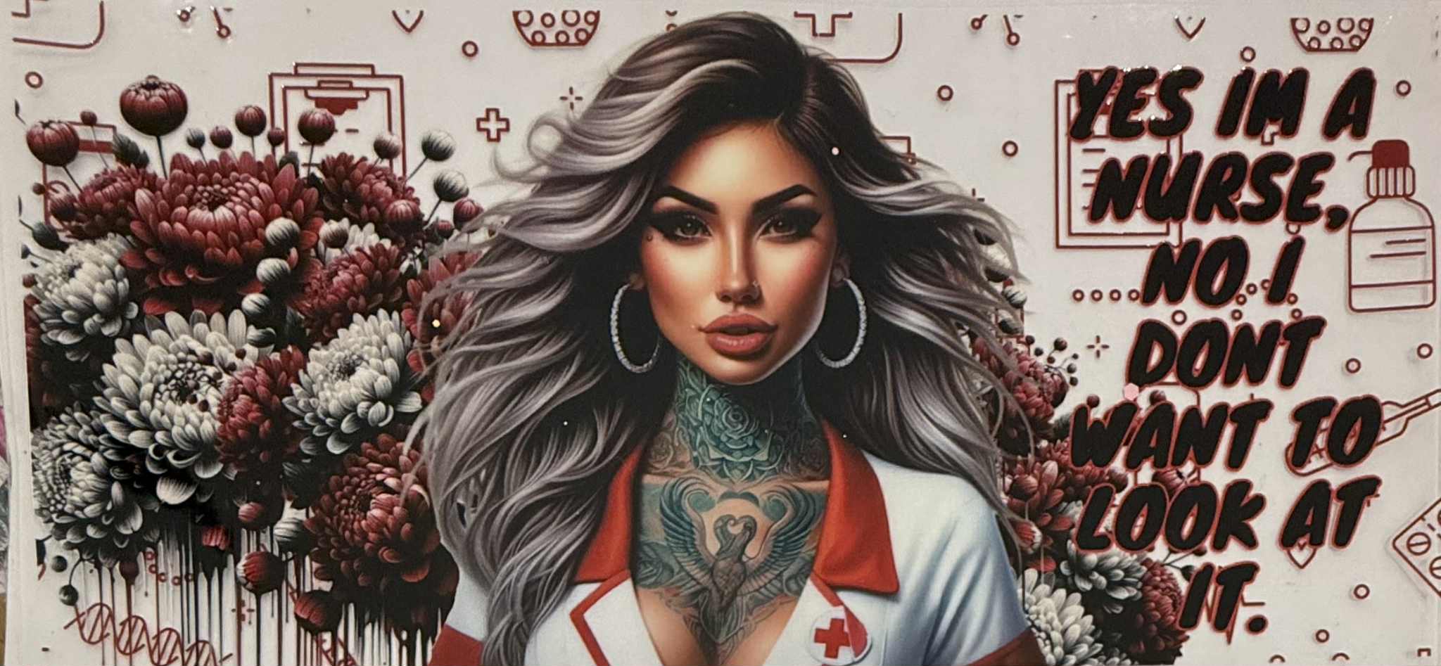 16oz UV DTF Wrap Tattoo Girls Quotes 39