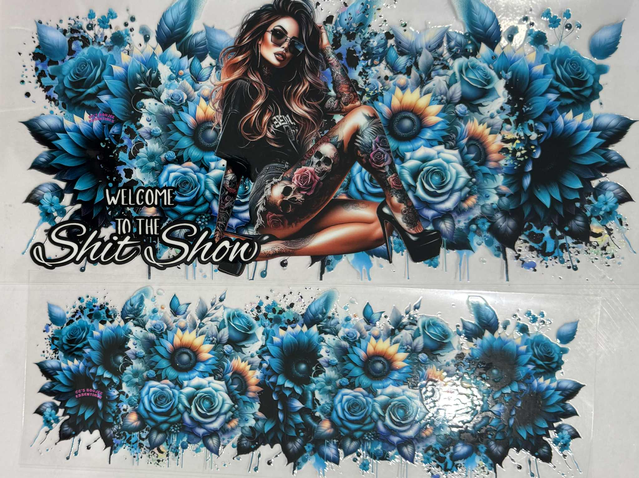 40oz UV DTF Wrap Welcome