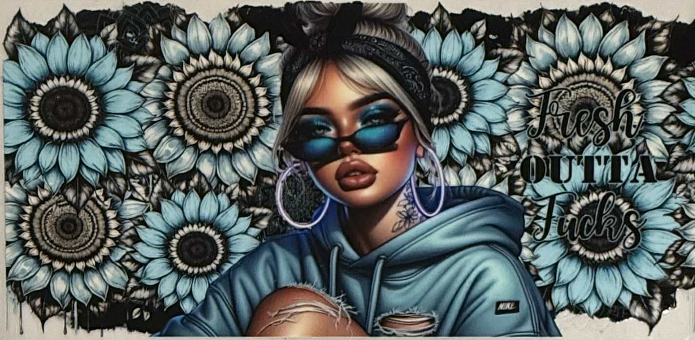 16oz UV DTF Wrap Tattoo Girls Quotes 47