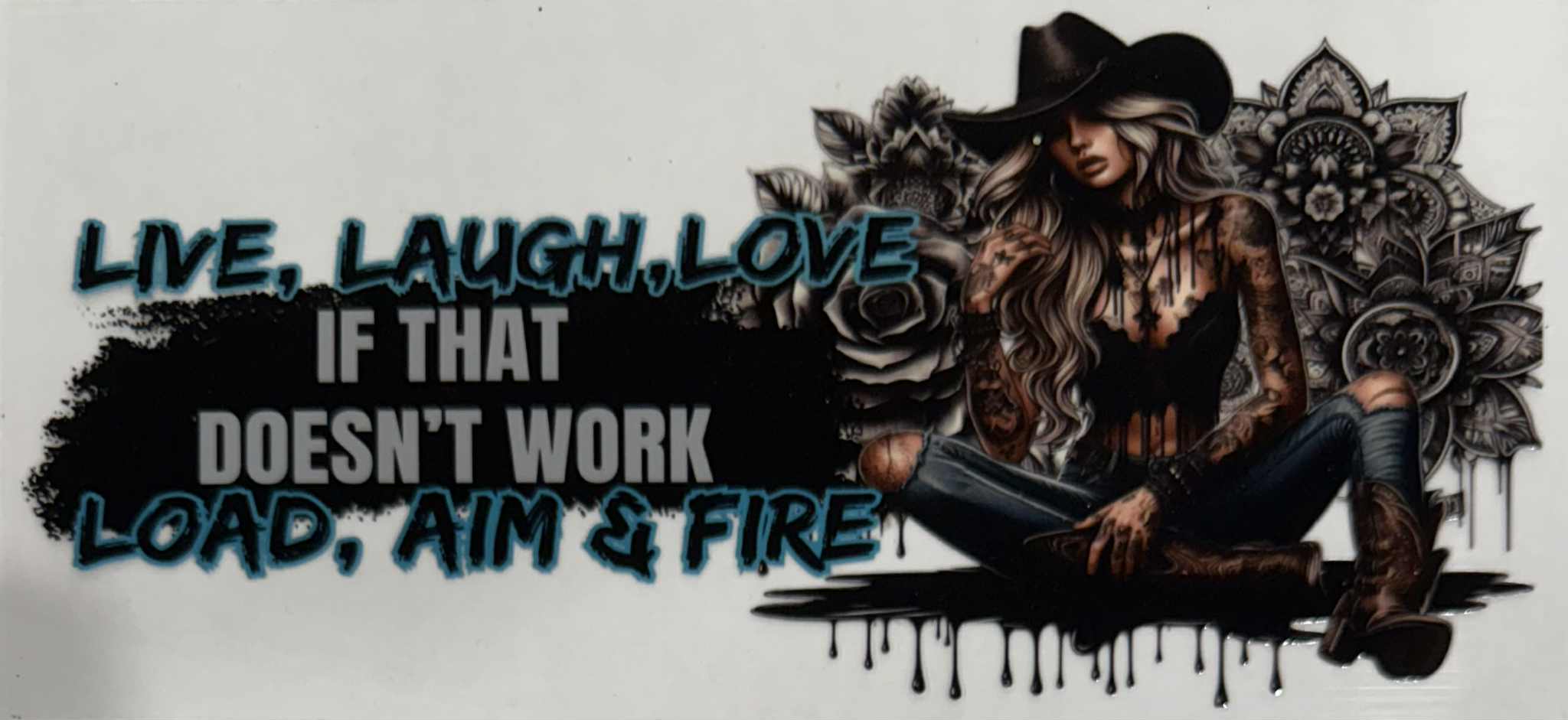 16oz UV DTF Wrap Tattoo Girls Quotes 49