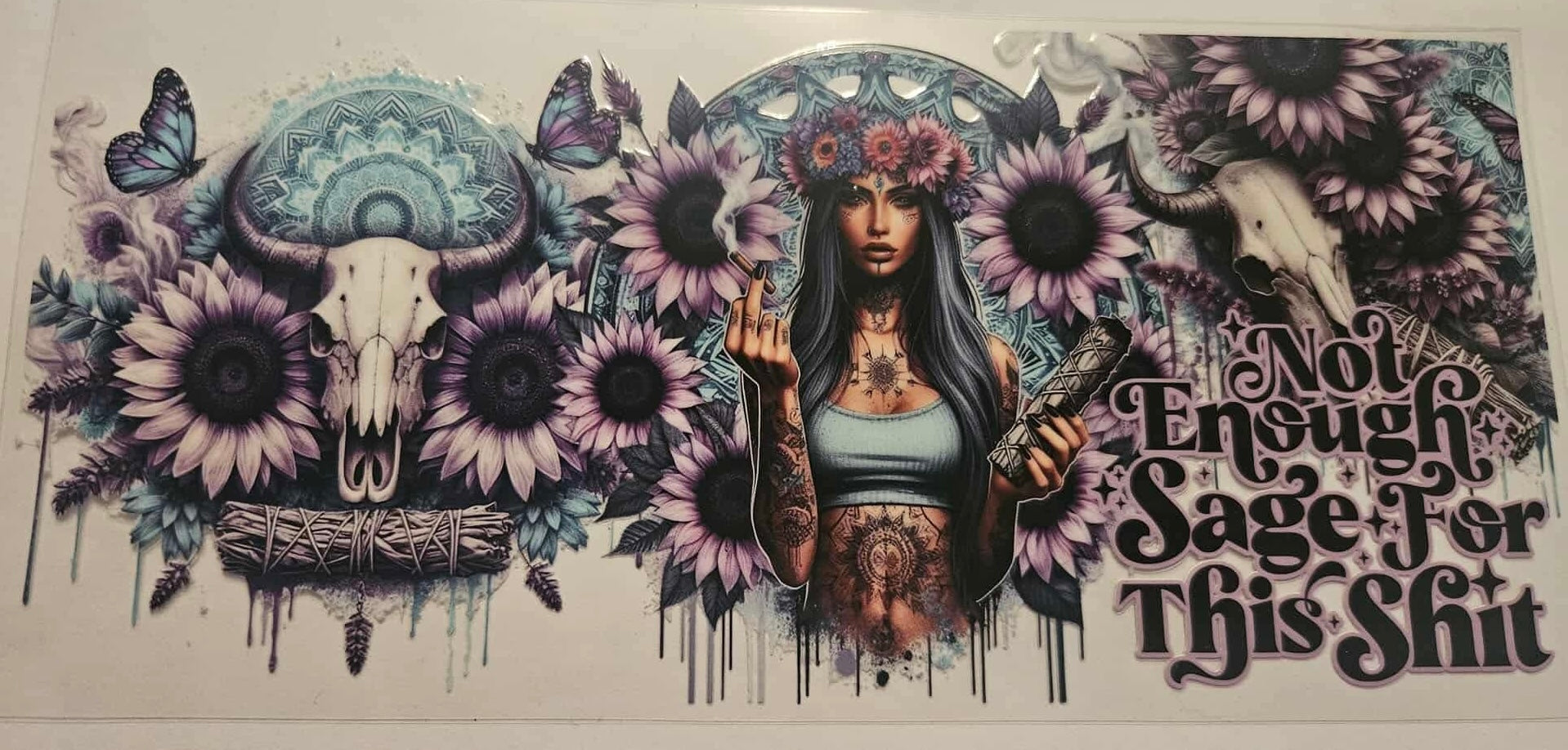 16oz UV DTF Wrap Tattoo Girls Quotes 5