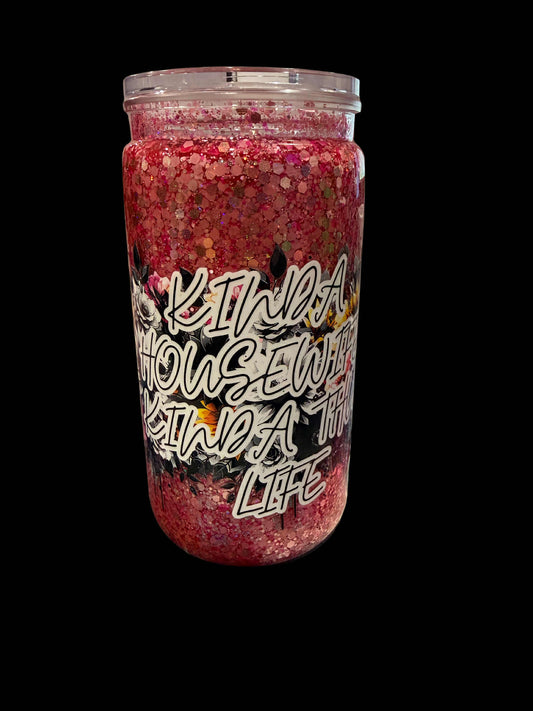 16oz Premade Snowglobe- Kinda Housewife