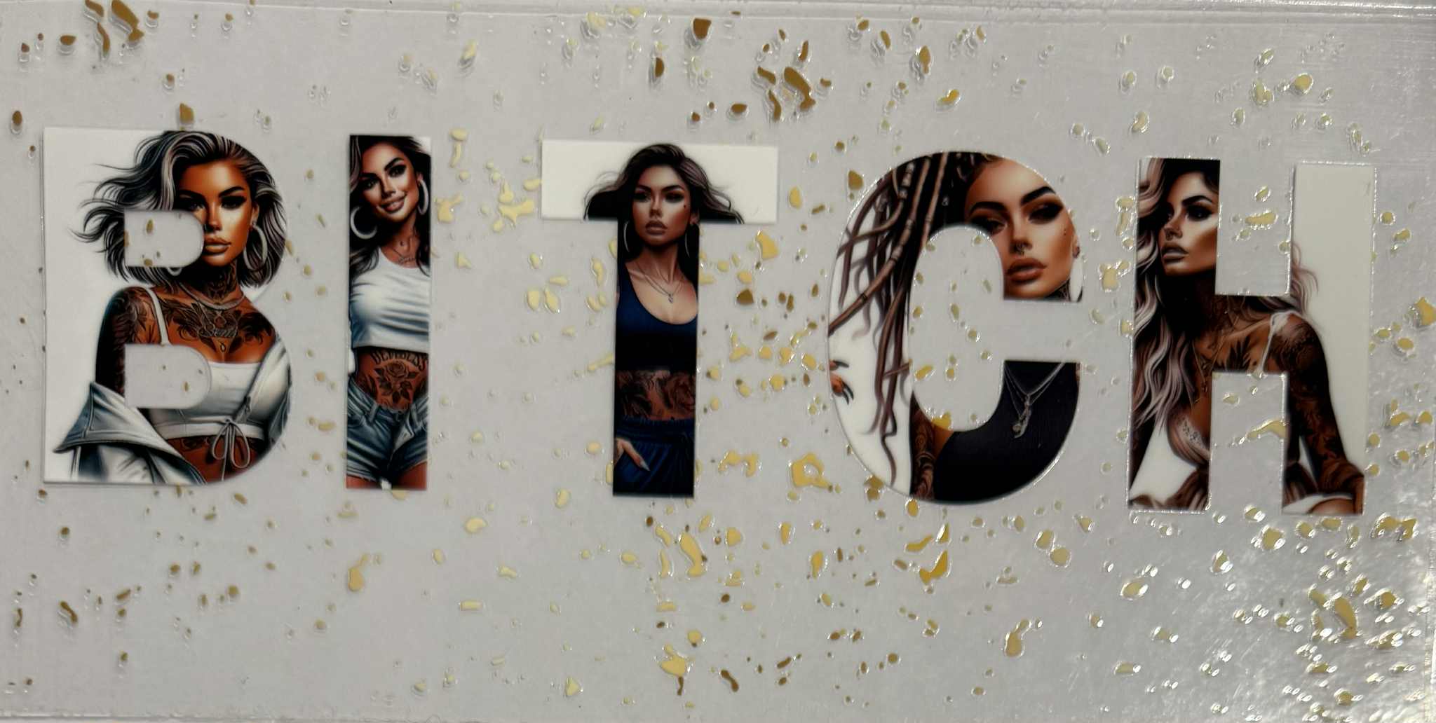 16oz UV DTF Wrap Tattoo Girls Quotes 60