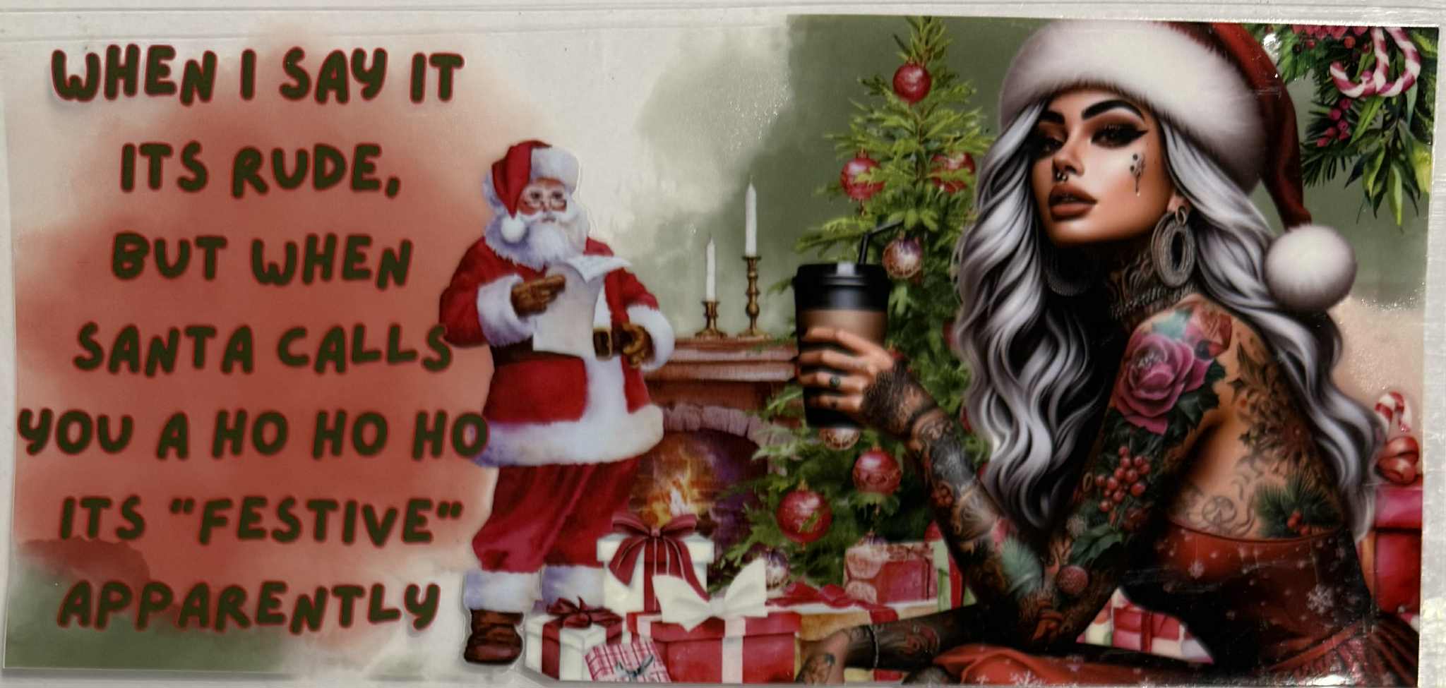 16oz UV DTF Wrap Tattoo Girls Quotes 63