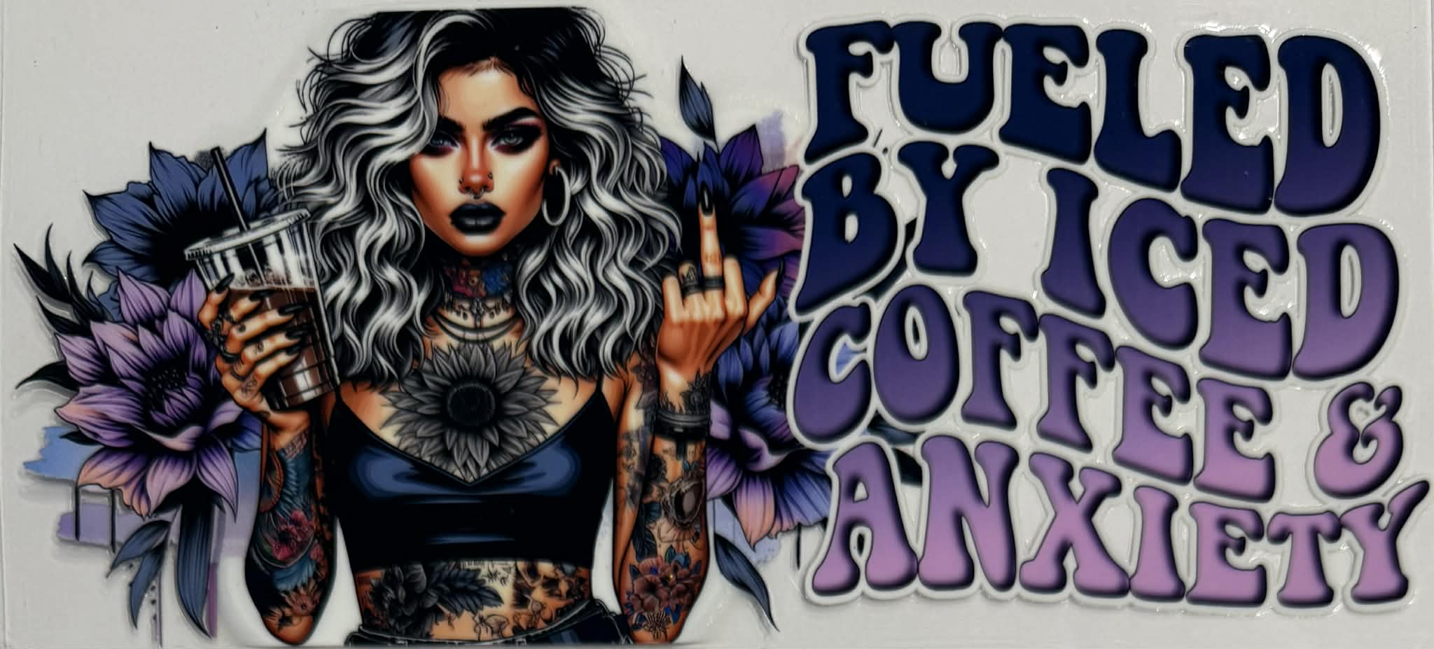 16oz UV DTF Wrap Tattoo Girls Quotes 69