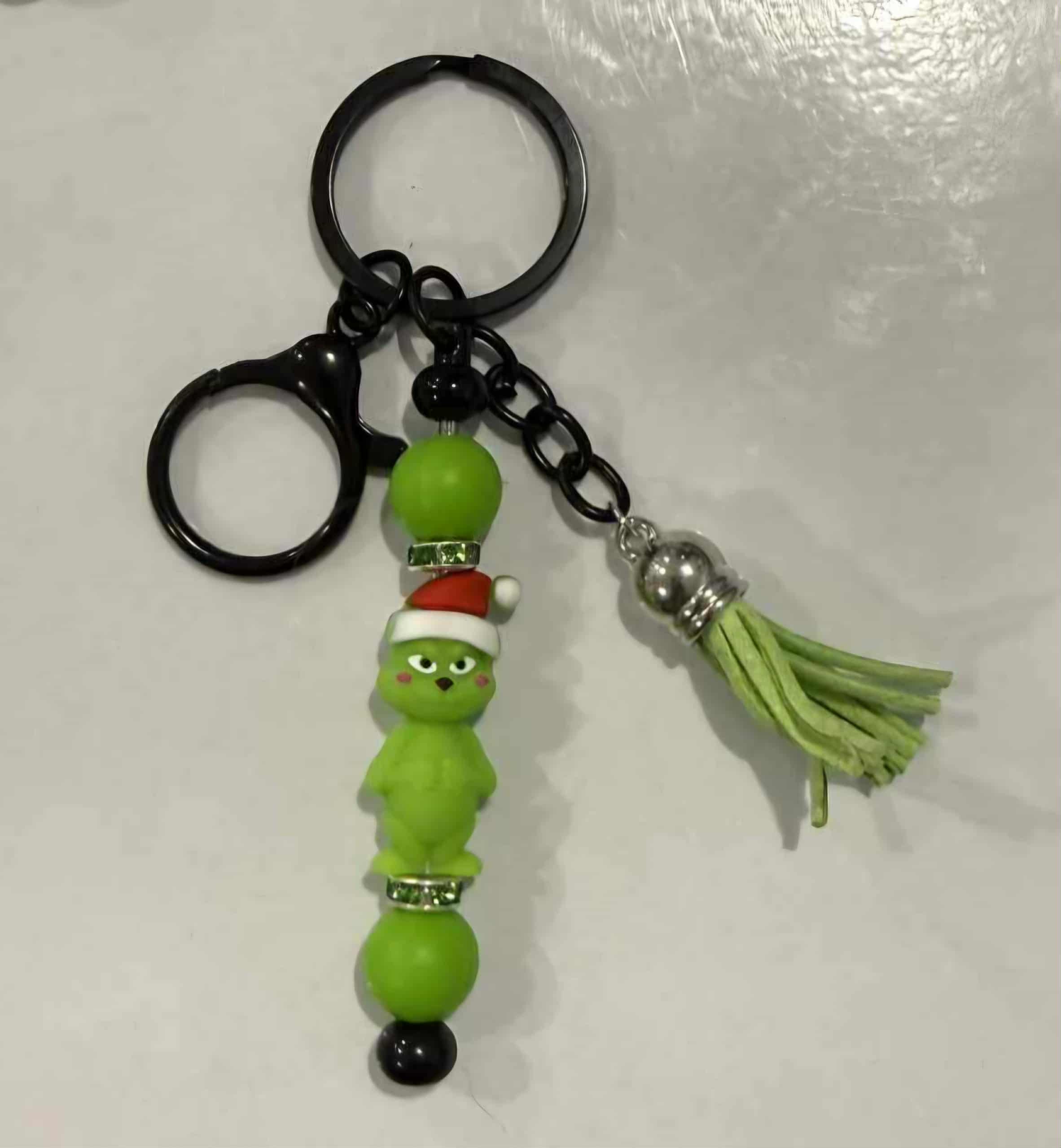 Stainless steel Beaded Keyrings