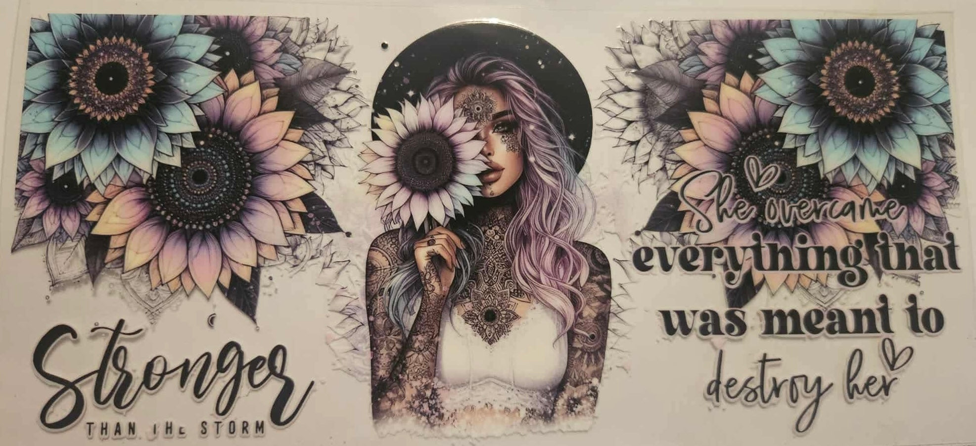 16oz UV DTF Wrap Tattoo Girls Quotes 8