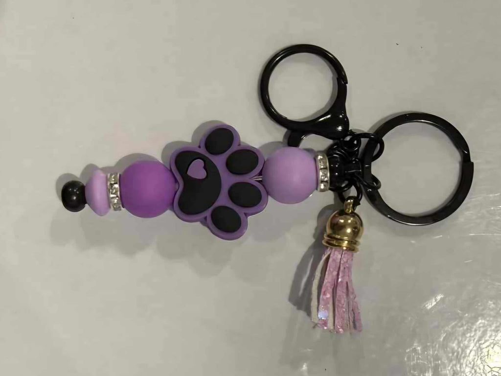 Stainless steel Beaded Keyrings