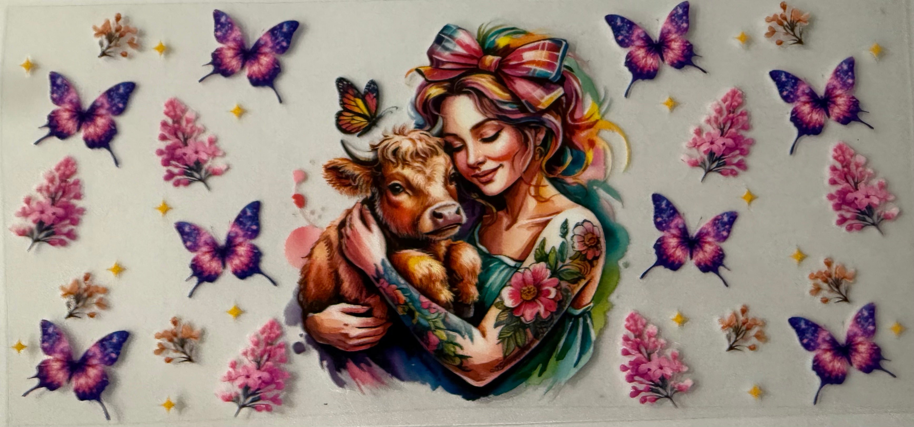 16oz UV DTF Wraps Animals 030