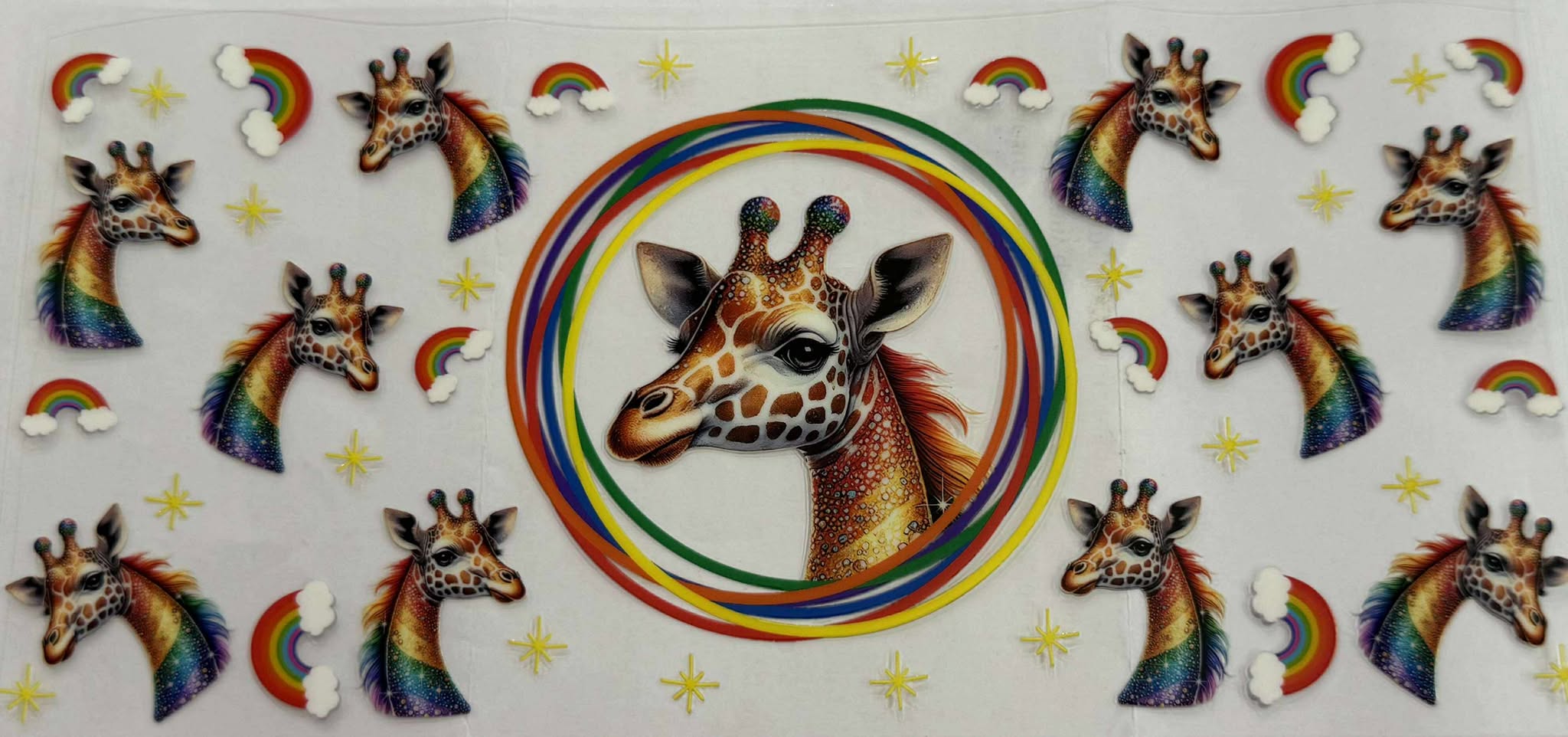 16oz UV DTF Wrap Animals 045