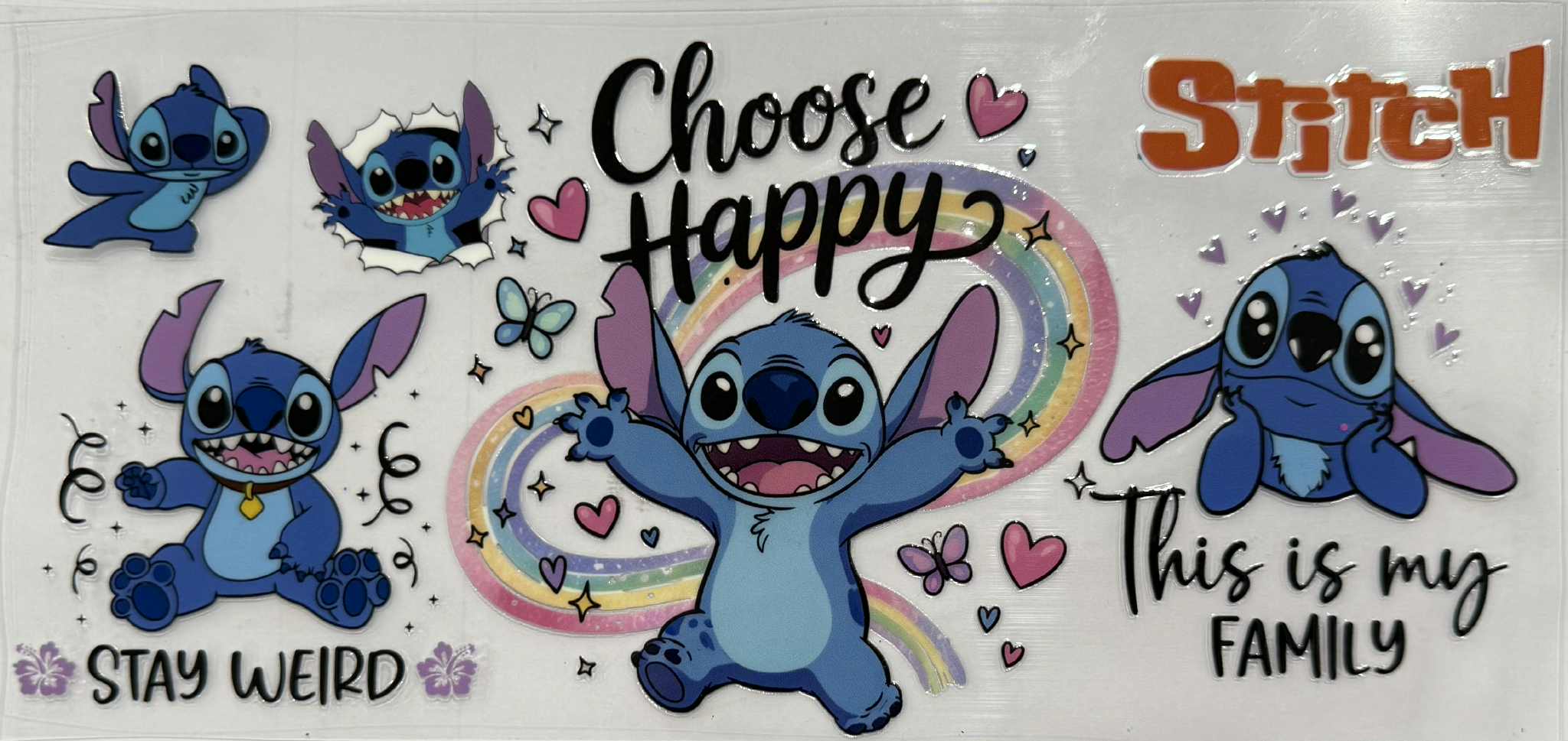 16oz UV DTF Wraps Blue Alien 011