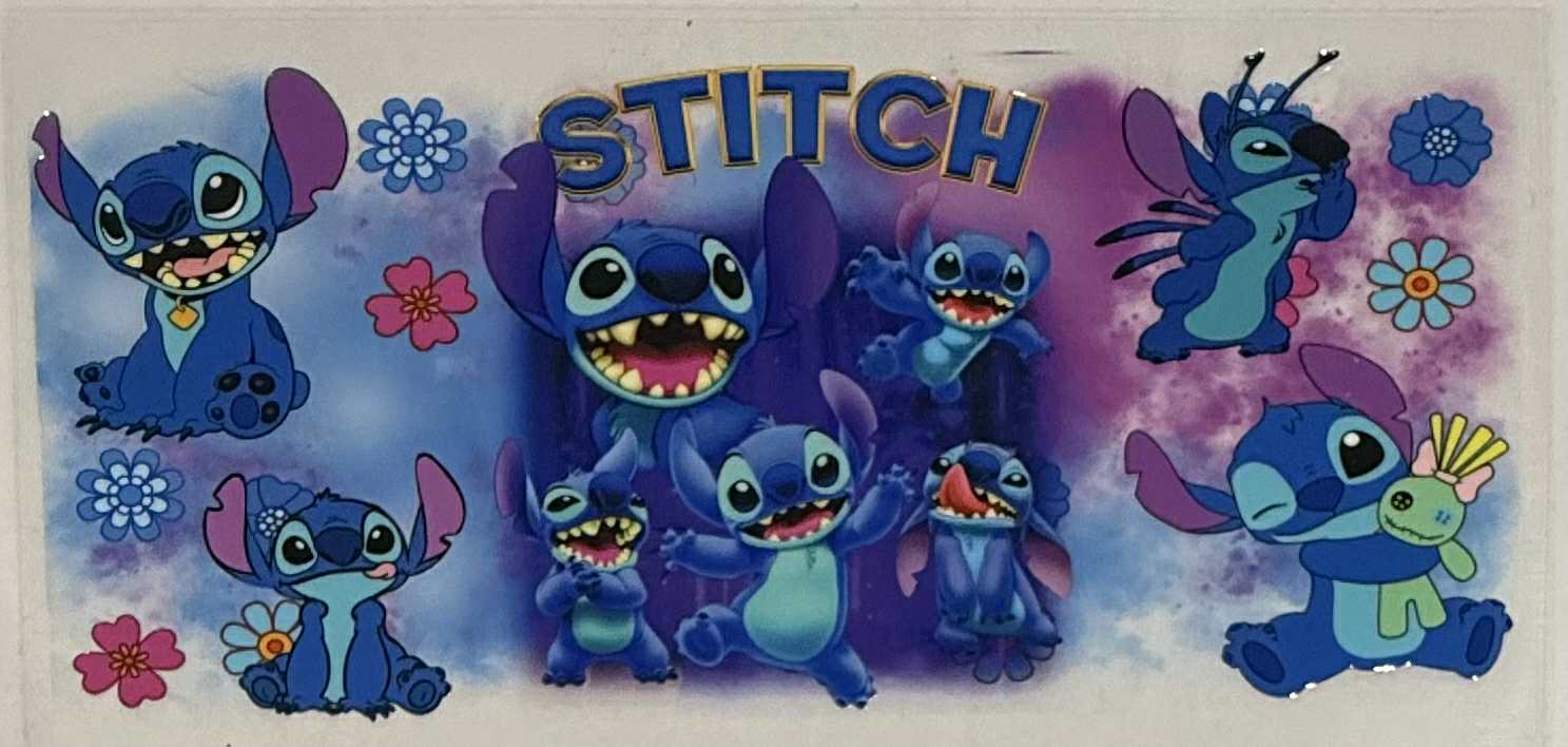 16oz UV DTF Wraps Blue Alien 014