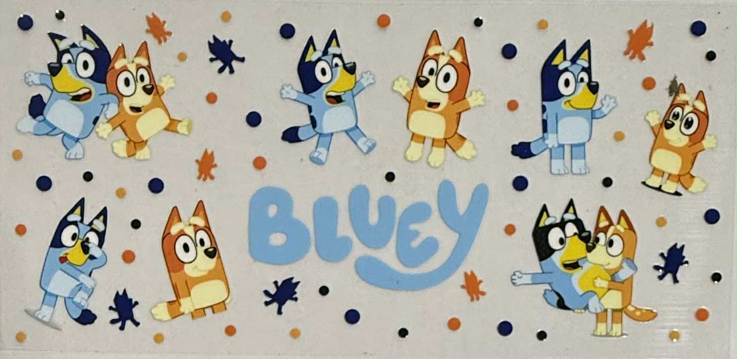 16oz UV DTF Wraps Bluey 011