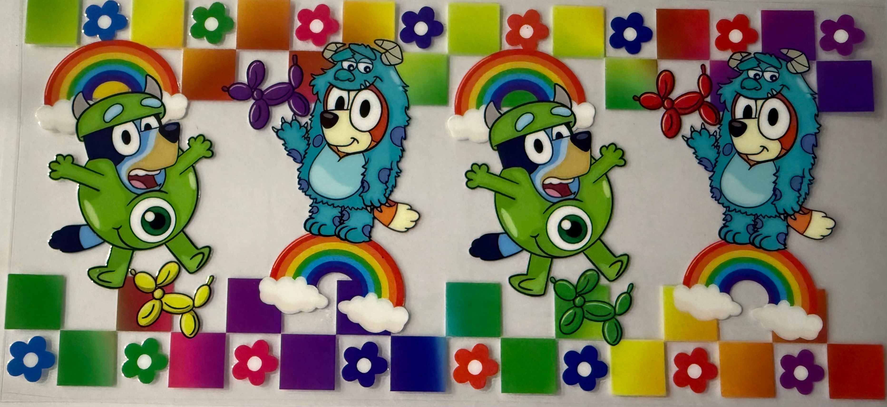 16oz UV DTF Wraps Bluey 015