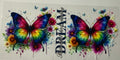 16oz UV DTF Wraps Butterfly 06