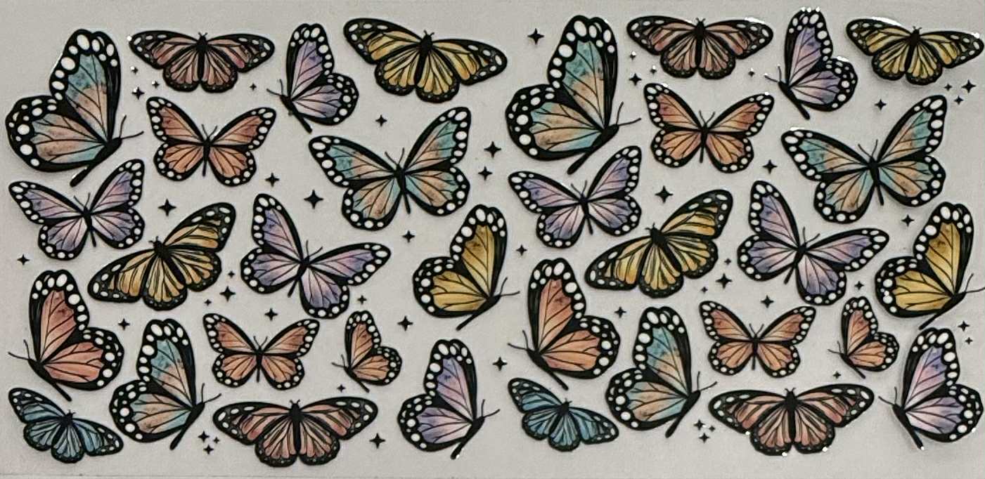 16oz UV DTF Wraps Butterfly 08