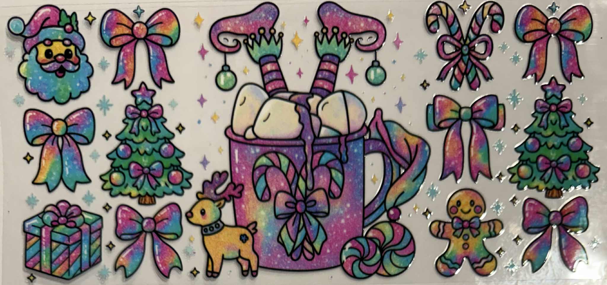 16oz UV DTF Wrap Christmas 033