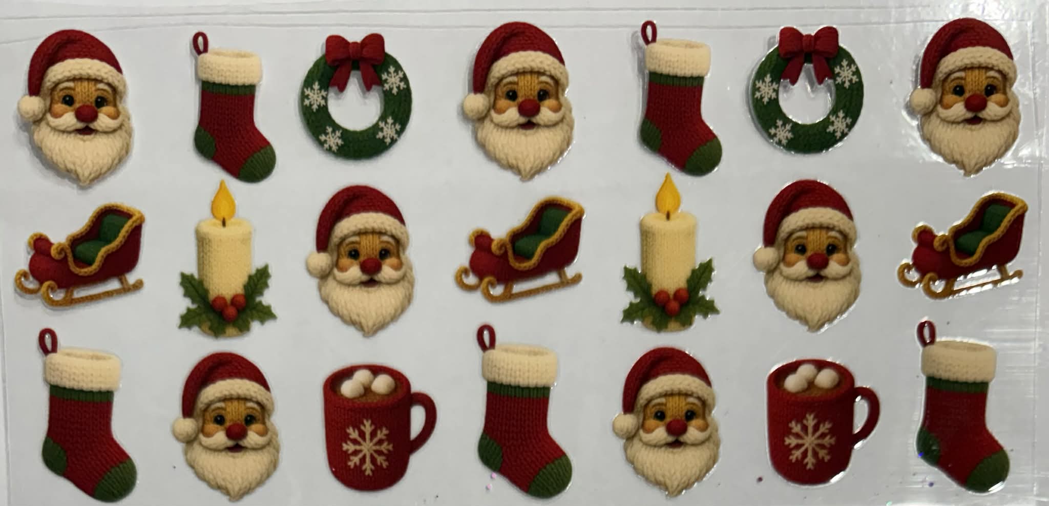 16oz UV DTF Wrap Christmas 040