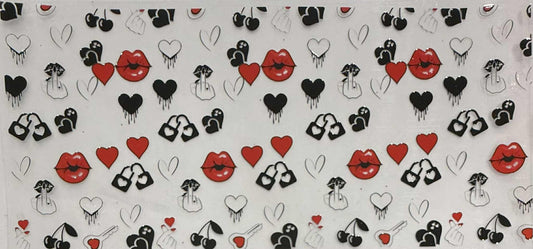 16oz UV DTF wrap Hearts 1