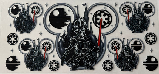 16oz UV DTF wrap Darth V