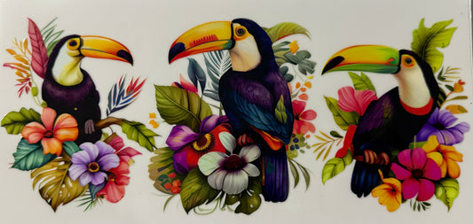 16oz UV DTF wrap Toucan