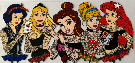 16oz UV DTF wrap Princess tattoo