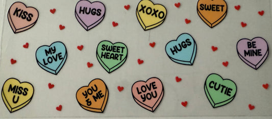 16oz UV DTF wrap heart lolly