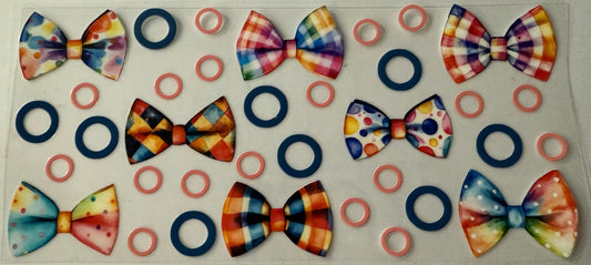 16oz UV DTF wrap Circus Bows