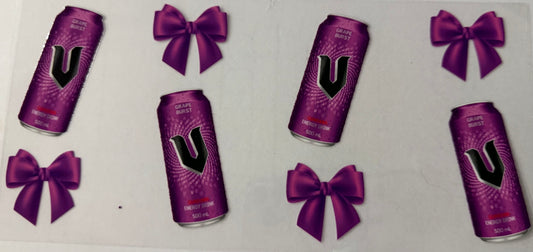 16oz UV DTF wrap Purple energy
