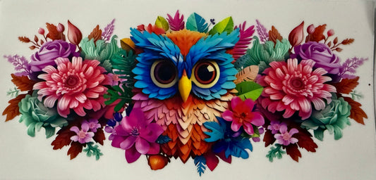 16oz UV DTF wrap Owl