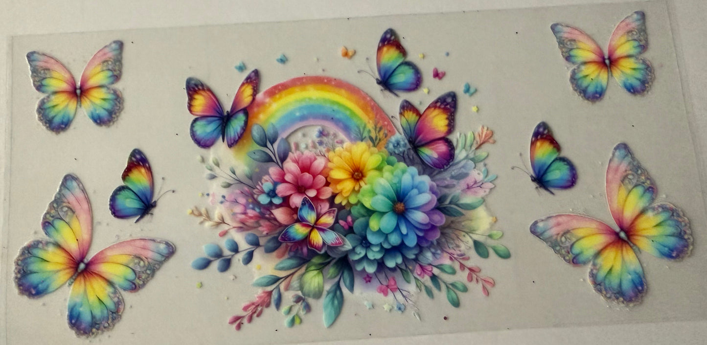 16oz UV DTF wrap butterfly 7