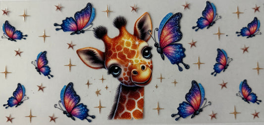 16oz UV DTF wrap Giraffe