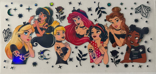 16oz UV DTF wrap Princess tattoo 2
