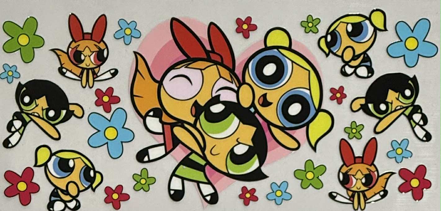 16oz UV DTF Wraps Kids Tv010